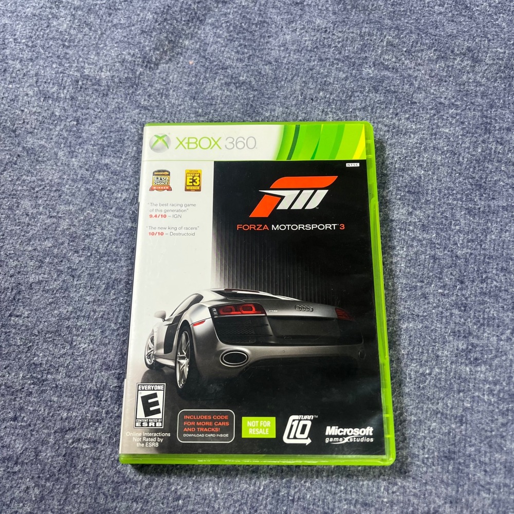 Forza Motorsport 3 Xbox 360 2-Disc Set Microsoft Racing Game